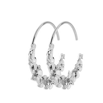 Créoles argent rhodié 925/000 7639400