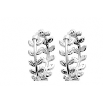 Créoles argent rhodié 925/000 DZA4400