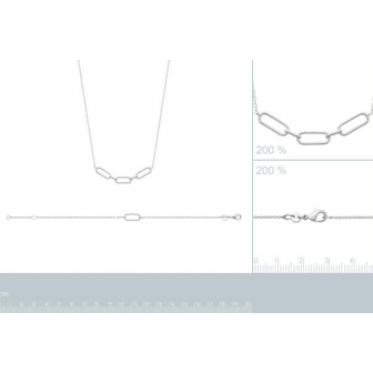 Collier argent rhodié 925/000 72184545