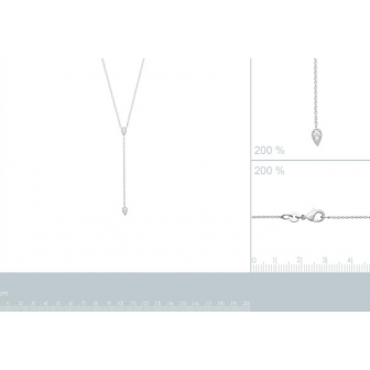 Collier argent rhodié 925/000 oz 87355945