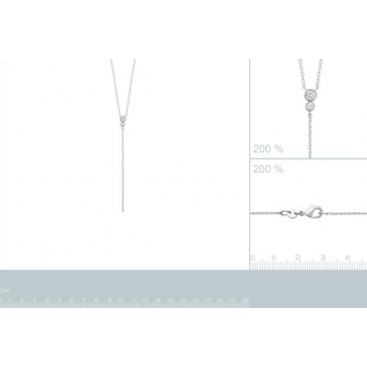 Collier argent rhodié 925/000 oz 87352845
