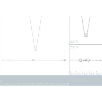 Collier argent rhodié 925/000 oz 87356645