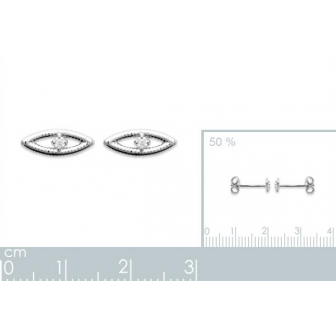 Boucles d'oreilles argent rhodié 925/000 oz 1594210