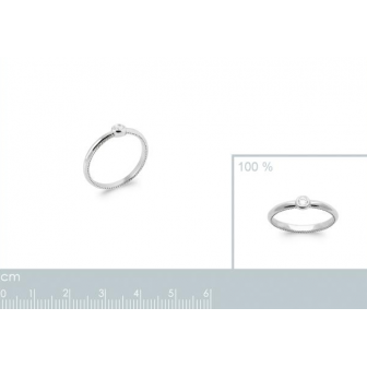 Bague argent rhodié 925/000 oz 1918210