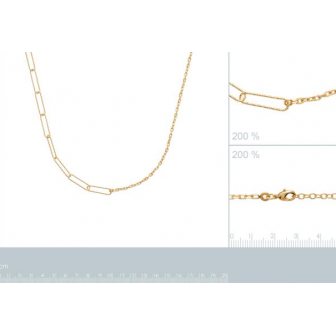 Collier plaqué-or 750/000 3 microns 921878