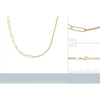 Collier plaqué-or 750/000 3 microns 921877