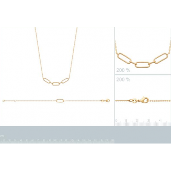 Bracelet plaqué-or 750/000 3 microns 92184518
