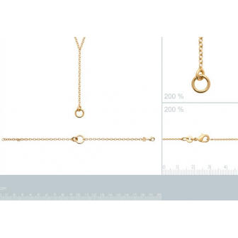 Collier plaqué-or 750/000 3 microns 92184845