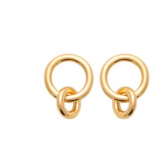 Boucles d'oreilles plaqué-or 750/000 3 microns 2593800