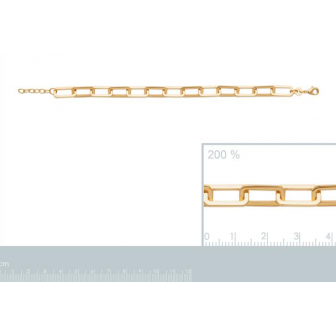 Bracelet plaqué-or 750/000 3 microns 92184018