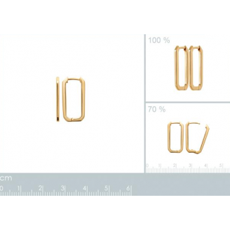 Créoles plaqué-or 750/000 3 microns 2592000