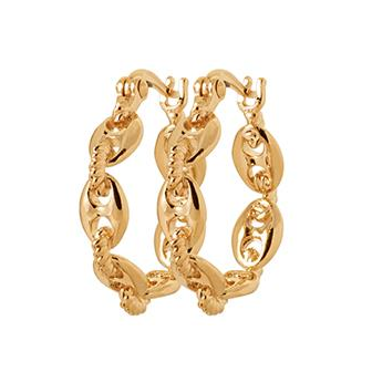 Créoles plaqué-or 750/000 3 microns UHB9100