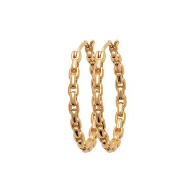 Créoles plaqué-or 750/000 3 microns 2637800