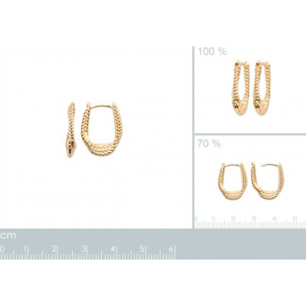 Créoles plaqué-or 750/000 3 microns 2640400