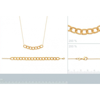 Collier plaqué-or 750/000 3 microns 92184145