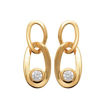 Boucles d'oreilles plaqué-or 750/000 3 microns oz 2592510