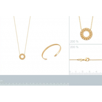 Collier plaqué-or 750/000 3 microns 92187945