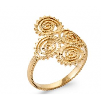 Bague plaqué-or 750/000 3 microns 2919100