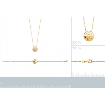 Collier plaqué-or 750/000 3 microns 92184645