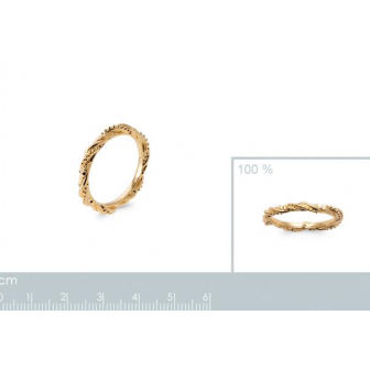 Bague plaqué-or 750/000 3 microns 2919200