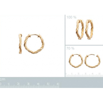 Créoles plaqué-or 750/000 3 microns 2640320