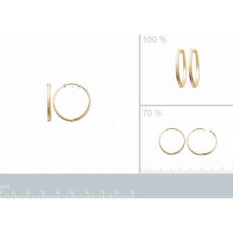 Créoles plaqué-or 750/000 3 microns 2641800