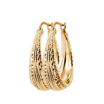 Créoles plaqué-or 750/000 3 microns 2638700