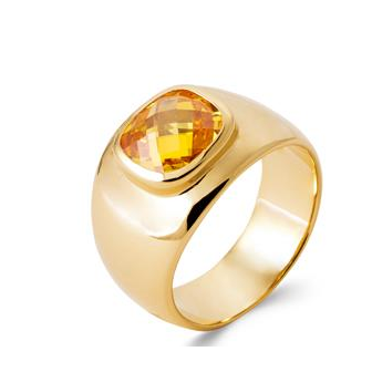 Bague plaqué-or 750/000 5 microns pierres synthétiques 2923690