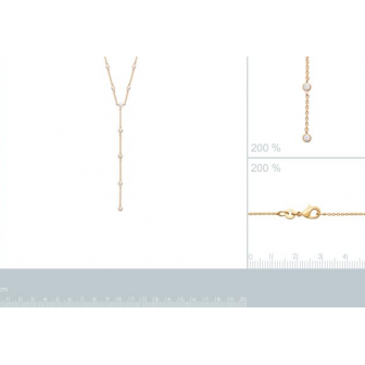 Collier plaqué-or 750/000 3 microns oz 97354745