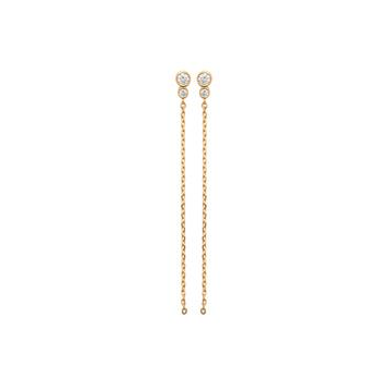 Boucles d'oreilles plaqué-or 750/000 3 microns 2593610