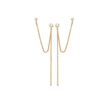 Boucles d'oreilles plaqué-or 750/000 3 microns oz 2593710