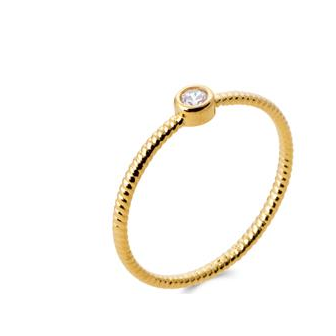 Bague plaqué-or 750/000 5 microns oz 2921610