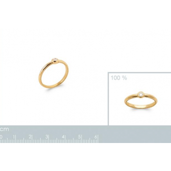 Bague plaqué-or 750/000 5 microns oz 2918210