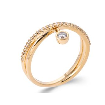 Bague plaqué-or 750/000 5 microns oz UHB9910