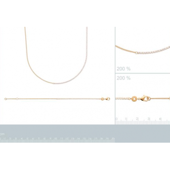 Bracelet plaqué-or 750/000 3 microns oz 97353218