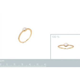 Bague plaqué-or 750/000 5 microns oz 2921410