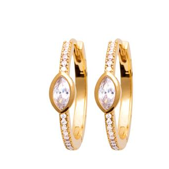 Créoles plaqué-or 750/000 3 microns oz 2644010