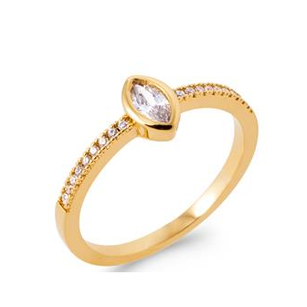 Bague plaqué-or 750/000 5 microns oz NKO3110