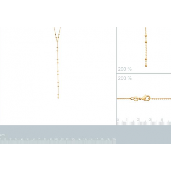 Collier plaqué-or 750/000 3 microns 92186945