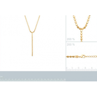 Collier plaqué-or 750/000 3 microns 92183445