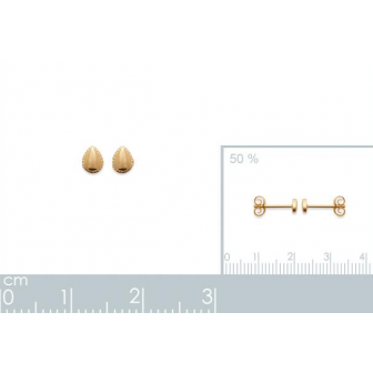Boucles d'oreilles plaqué-or 750/000 3 microns 2591400