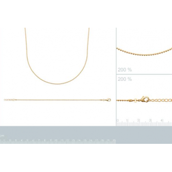 Bracelet plaqué-or 750/000 3 microns 29200918