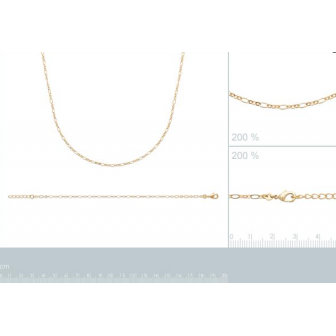 Bracelet plaqué-or 750/000 3 microns 29201118