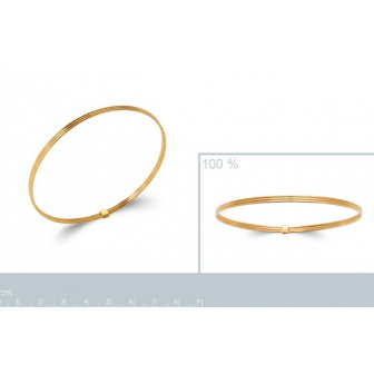 Jonc plaqué-or 750/000 3 microns 921844