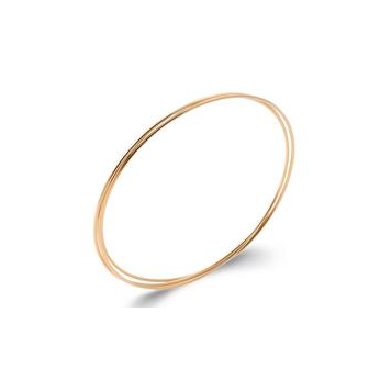 Jonc bracelet plaqué-or 750/000 3 microns NKO852