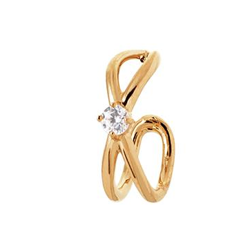 Boucle d'oreilles plaqué-or 750/000 3 microns oz 2592310