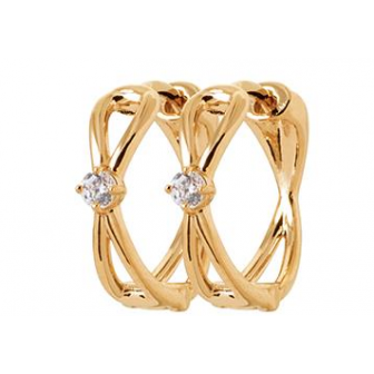 Créoles plaqué-or 750/000 3 microns oz NKO9210