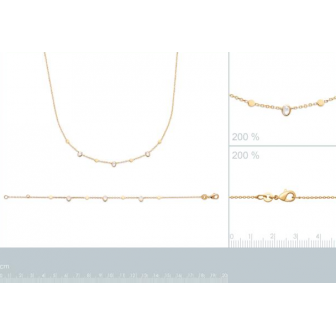 Collier plaqué-or 750/000 3 microns oz 973563