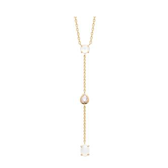 Collier plaqué-or 750/000 3 microns oz et pierre de lune 973567