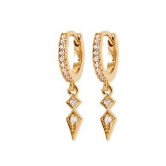 Créoles plaqué-or 750/000 3 microns oz NKO8310